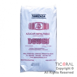 AZUCAR IMPALPABLE ROJA TAMIZADA DEWEY X 1KG x 1